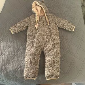 NWT Baby Gap Primaloft Leopard snowsuit